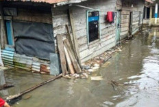 Sungai Musi Meluap, Sejumlah Permukiman di Palembang Terendam