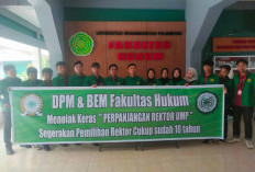 Tolak Jabatan Rektor Diperpanjang, Mahasiswa FH UMP Gelar Aksi Damai di Kampus