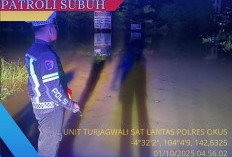 Satlantas Polres OKU Selatan Gelar Patroli Subuh, Cegah Laka Lantas dan Kriminalitas di Jalan Raya