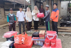 BPBD OKU Selatan Salurkan Bantuan ke Korban Kebakaran