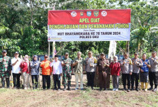 Cegah Banjir dan Longsor, Polres OKU bersama Forkopimda Tanam 830 Pohon