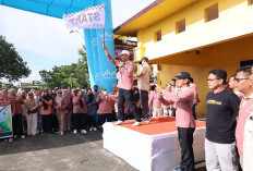 Ratusan Pegawai RSUD OKU Timur Ikuti Jalan Santai