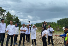 Kepala Kantor Pertanahan Kabupaten OKU Selatan, Albert Midian Panjaitan Tinjau Lokasi Pengadaan Tanah Bendunga