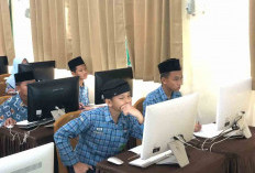 Sembilan Siswa MTs Negeri 01 OKUS Ikuti OMI Tingkat Kabupaten