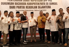 DPW PKS Resmi Serahkan SK Dukungan untuk 12 Calon Kepala Daerah di Pilkada 2024 Sumsel