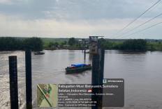 Kecelakaan Sungai di Lalan, Tiang Jembatan Ambruk Diserempet Tugboat