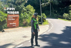 Meski Pengunjung Sepi, Satlantas Polres OKU Selatan Tetap Siaga Amankan Kawasan Wisata Danau Ranau