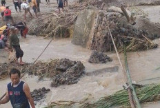 Diterjang Banjir, Jembatan Belumay Putus