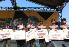 Keren, Prajurit Yonif 147/KGJ Dominasi Podium di Babel Run 2024