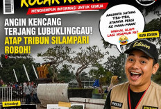 Angin Kencang Terjang Lubuklinggau, Atap Tribun Silampari Roboh