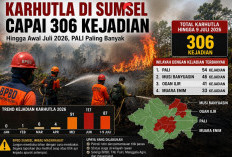 Karhutla di Sumsel Capai 306 Kejadian, BPBD Tingkatkan Kewaspadaan Selama Musim Kemarau
