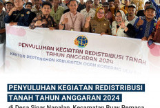 Petugas BPN OKU Selatan Laksanakan Penyuluhan Kegiatan Redistribusi Tanah tahun Anggaran 2024