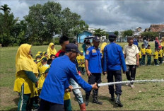 Disdamkar OKU Selatan Edukasikan Penggunaan Alat Pemadam kepada Siswa TK