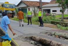 Perbaikan Permanen Jalan Amblas Gumawang–Rasuan Dimulai, Gorong-gorong Beton Tiba di Lokasi