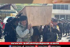 Jenazah anggota Brimob korban KKB dimakamkan di Serui