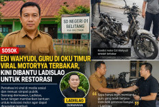 Sosok Edi Wahyudi, Guru di OKU Timur Viral karena Motornya Terbakar, Kini Dibantu Ladislao untuk Restorasi