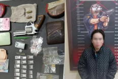 Selain Edarkan Sabu, Wanita di Banyuasin ini Juga Kantongi Senpi