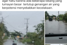 Badan Jalan Jadi Kubangan, Warga Desa Sabutan Harapkan Perbaikan