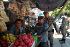 Sat Pol-PP OKU Selatan Tertibkan PKL di Pasar Muaradua
