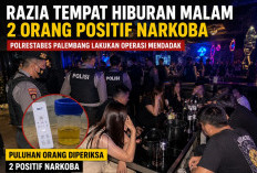 Razia Tempat Hiburan Malam di Palembang, 2 Orang Dinyatakan Positif Narkoba