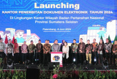 Kepala BPN OKU Selatan Hadiri Peluncurkan Kantor Penerbitan Dokumen Elektronik 2024