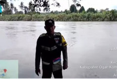 Polsek Simpang Intensif Pantau Debit Sungai Komering, Warga Diminta Siaga Antisipasi Banjir
