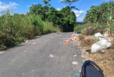 Jalan Menuju Desa Pendagan Kini Jadi TPA Liar! Warga Desak Pemkab Bertindak
