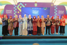 Ketua Dekranasda OKU Selatan Hadiri Festival Kreatif Sriwijaya dan Launching Wastra Sumsel