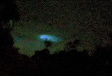 Penampakan Cahaya putih di Langit OKUS