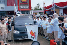 HUT ke-18 Gerindra, DPD Sumsel Distribusikan 20.000 Paket Sembako dan Hibahkan Ambulans