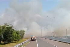 Sempat Diselimuti Asap Akibat Kebakaran Lahan, Pengelola Tol Palindra Siagakan Water Tank