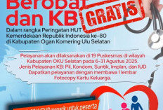 Pemkab OKU Selatan Gelar Pengobatan & Pelayanan KB Gratis Sambut HUT RI ke-80