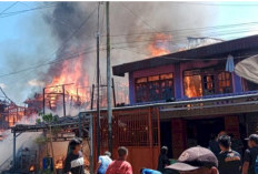 Kebakaran Hebat di Empat Lawang, Belasan Rumah Ludes Dilalap Api