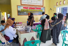 Warga Bandar Agung Ranau Dapatkan Pelayanan Kesehatan Gratis Lewat Posyandu