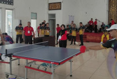 Turnamen Tenis Meja se-OKU Raya 2025 Resmi Dibuka di OKU Selatan