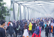 Ribuan Warga Meriahkan Jalan dan Senam Sehat HUT OKU Selatan ke-22