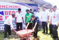 Wakil Bupati Ikuti Launching Gerakan Bedah Rumah Serentak se-Sumsel 2024