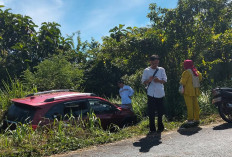 Laka Lantas di Hari Lebaran Idul Adha, Mobil Masuk Parit di Simpang Ketuai