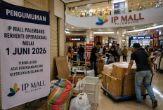 IP Mall Palembang Tutup Mulai 1 Juni 2026, Pedagang Sibuk Angkati Barang dari Tenant