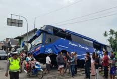 Bus Penumpang  Putra Remaja Dihantam Babaranjang