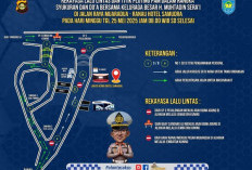 Rekayasa Lalu Lintas Saat Doa Bersama untuk OKU Selatan di Muaradua, Minggu 25 Mei 2025