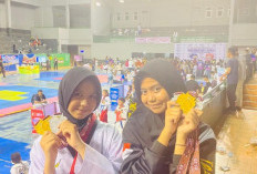 Dua Bersaudara Sumbang Emas Perdana, Kontingen Taekwondo OKU Selatan Bersinar di Kejurnas III Gubernur Cup I S