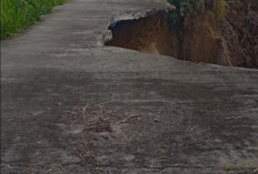 Jalan Talang Baru–Bunga Mas Nyaris Putus, Warga Minta Segera Diperbaiki