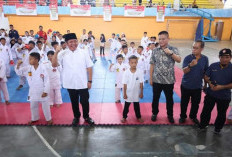 Bupati OKU Timur Buka Kejurda Karate Seri 1 Tahun 2024