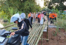 Jembatan Penghubung di Ogan Ilir Rusak, Aktivitas Warga Terganggu