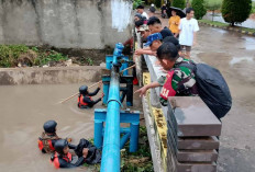 Hujan Deras di Palembang, Anak 8 Tahun Hanyut di Aliran Bendungan