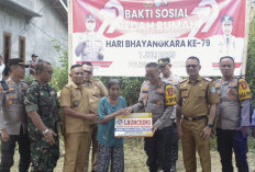 Polres OKU Selatan dan Pemkab OKU Selatan Kolaborasi Bedah 8 Rumah Warga Tak Layak Huni