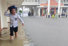 PN Palembang Dikepung Banjir Setinggi Lutut