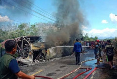 Kecelakaan Maut Bus ALS Vs Mobil Tangki di Muratara, 16 Orang Dikabarkan Tewas, Kendaraan Terbakar