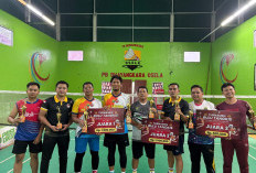 Kasi Humas Juara Turnamen Bulutangkis Bhayangkara Cup 2025 Polres OKU Selatan